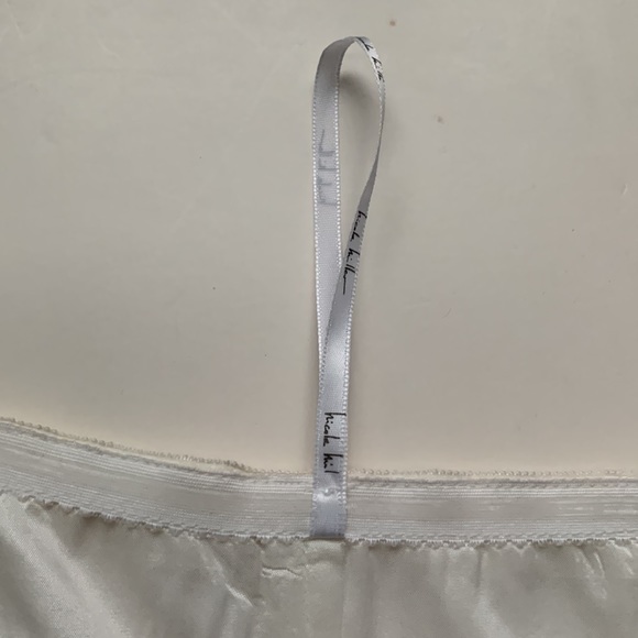 NICOLE MILLER 100% Silk Cream Ivory Bustier Crop Top - Picture 9 of 12